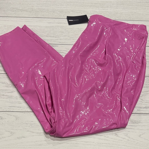 Fashion Nova Pants - Fashion Nova Glossy Pink Pants